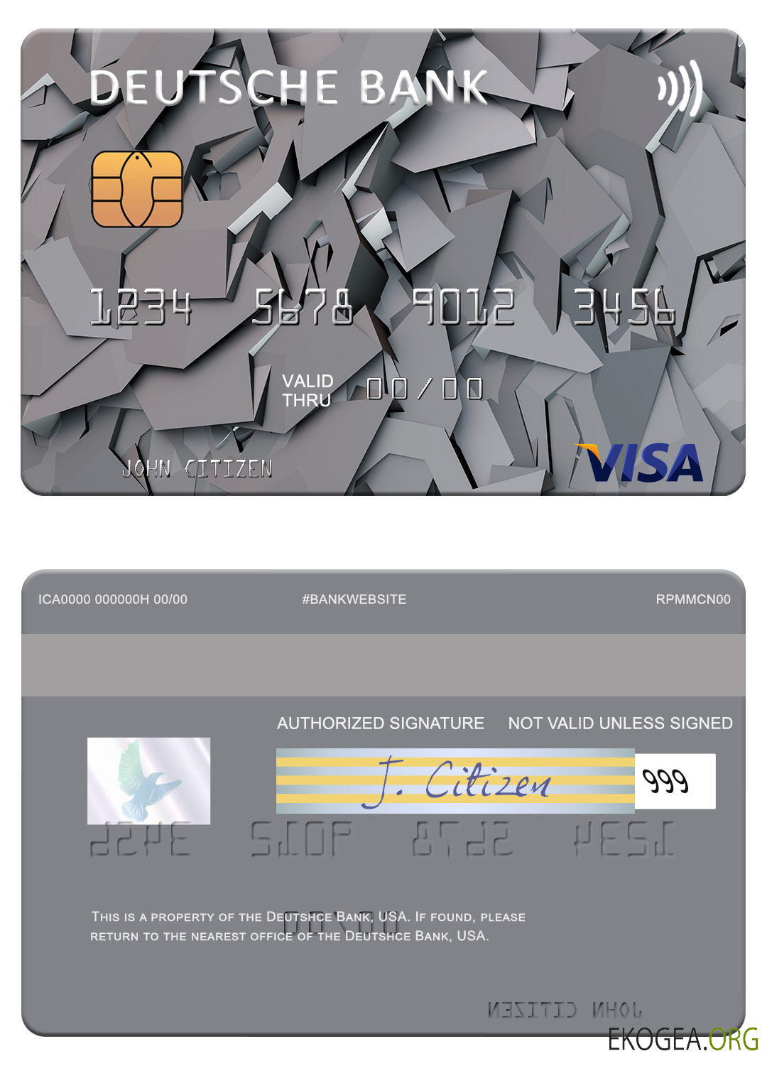 Carte visa USA Deutsche Bank